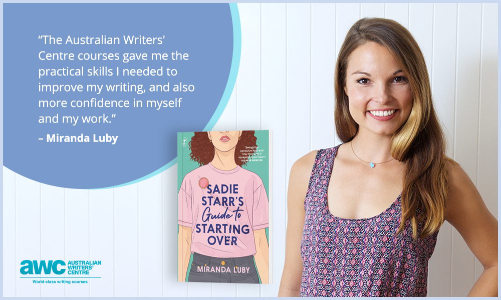 Author Miranda Luby with a quote about how the Australian Writers' Centre courses improved her writing skills.